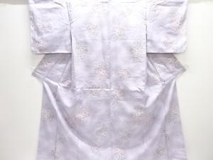 未使用品　草花模様小紋着物